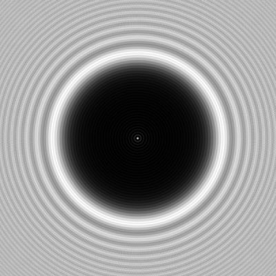 Arago spot observed with a 4 mm diameter circular disc. The bright central spot appears at the center of the disc’s shadow, demonstrating the wave nature of light through constructive interference of diffracted waves. Image captured at 1 m distance using 633 nm laser light.